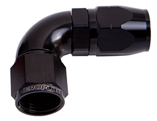 AF553-20BLK -  550 Series Cutter One-Piece Full Flow Swivel 90° Hose End -20AN