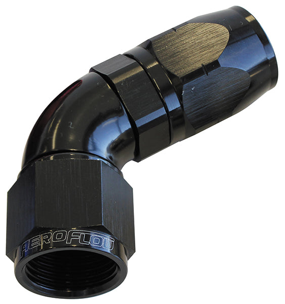 AF558-12BLK -  550 Series Cutter One-Piece Full Flow Swivel 60° Hose End -12AN