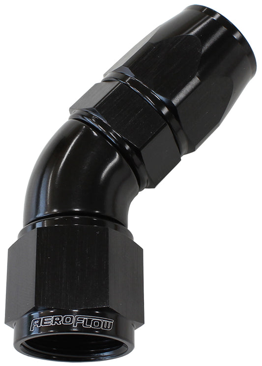 AF572-03DBLK - 570 Series PTFE 45° Hose End -3AN