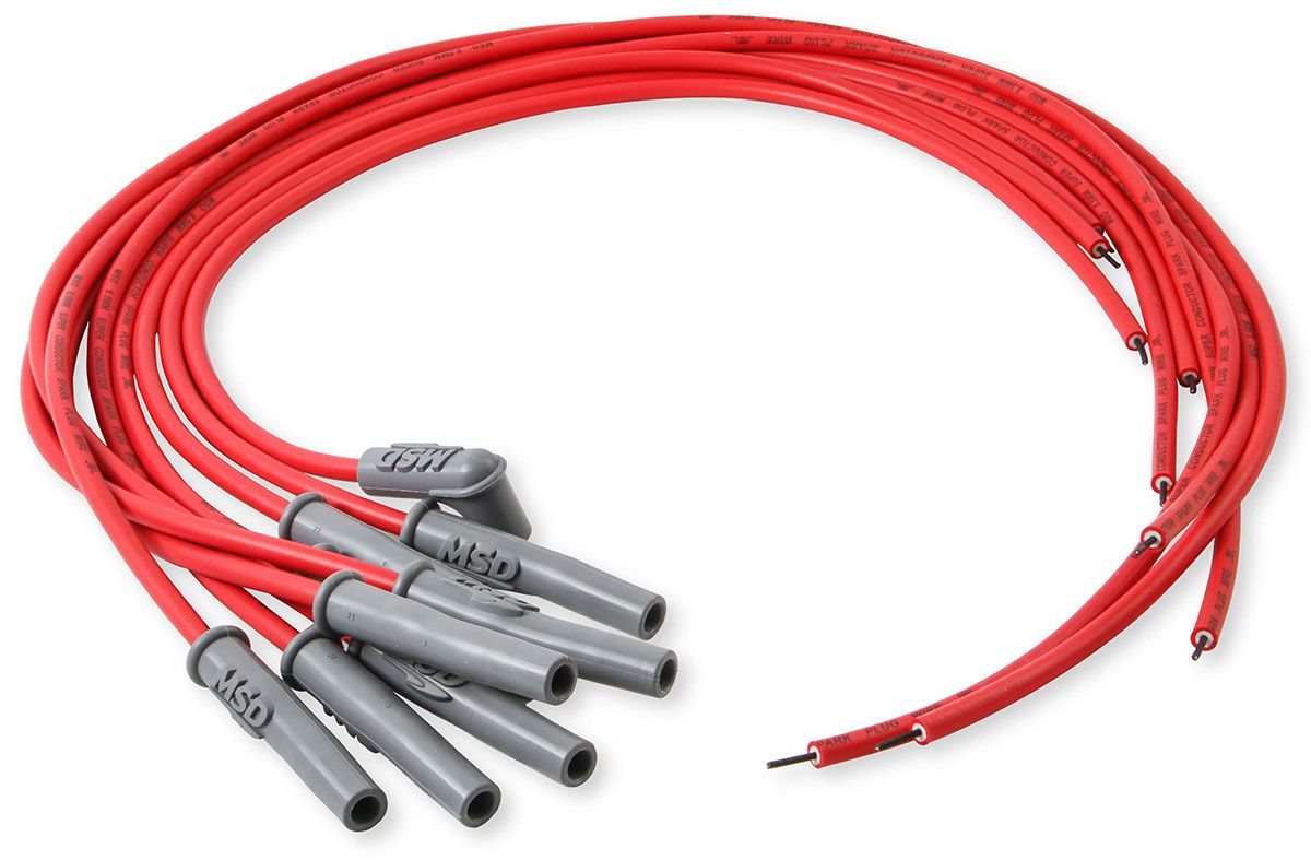 MSD31189 - Super Conductor Spark Plug Lead Set 8.5mm, Red, Universal 8 –  Race Parts Melbourne